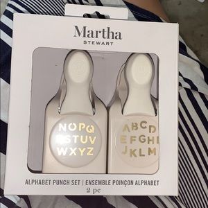 Alphabet letter punch set
